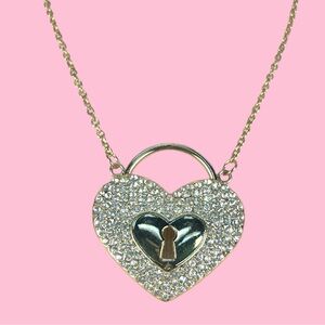 💘 Large Heart Padlock Necklace 💘